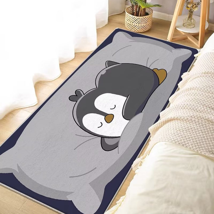 Fun Cartoon Cat-Themed Area Rug