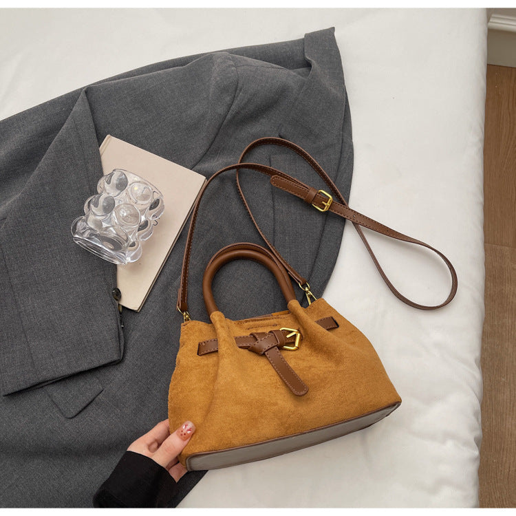 Elegant Suede Handheld Bag Stornfield