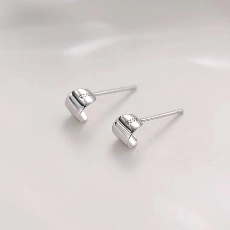 Delicate Silver Stud Earrings Stornfield