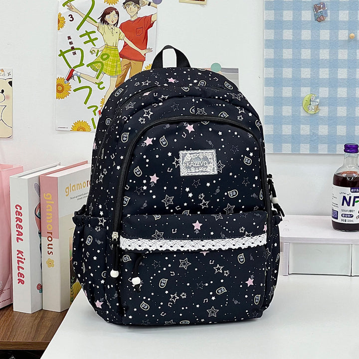 Playful Star-Printed School Backpack Stornfield