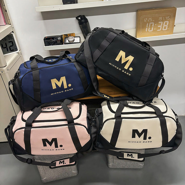 Sporty travel bag with reinforced material Stornfield