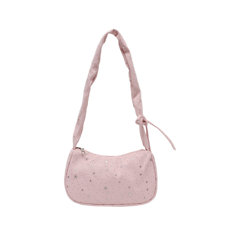 Star-Patterned Mini Handbag