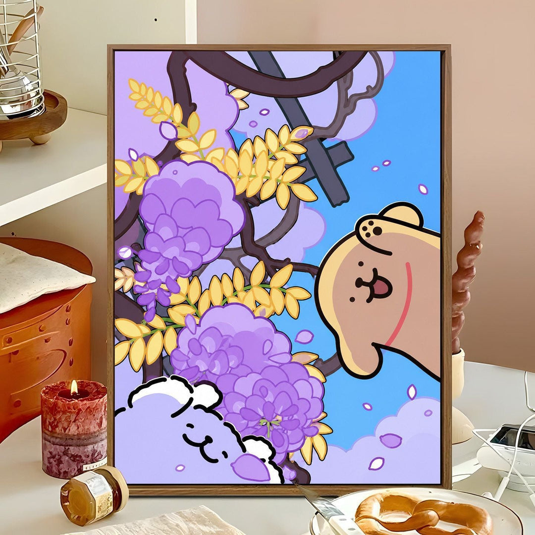 Cute Animal-Themed Swing Wall Art Stornfield