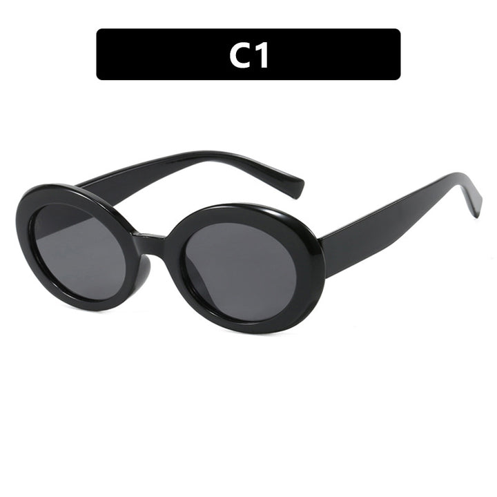 Women's round sunglasses with elegant plastic frame and UV protection Stornfield