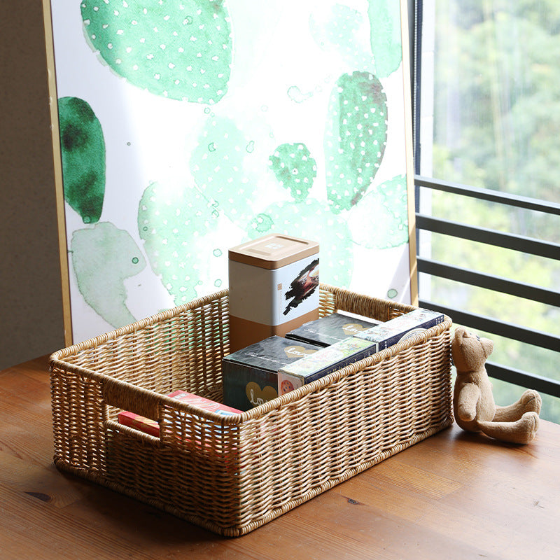 Rectangular Handwoven Storage Organizer Stornfield