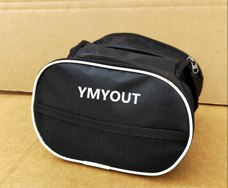 compact bicycle handlebar storage bag with waterproof oxford fabric and front mesh pocket Stornfield