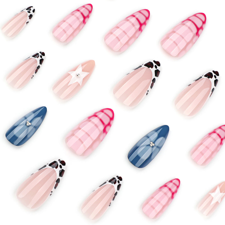 Artistic stiletto nails with unique 3D design Stornfield