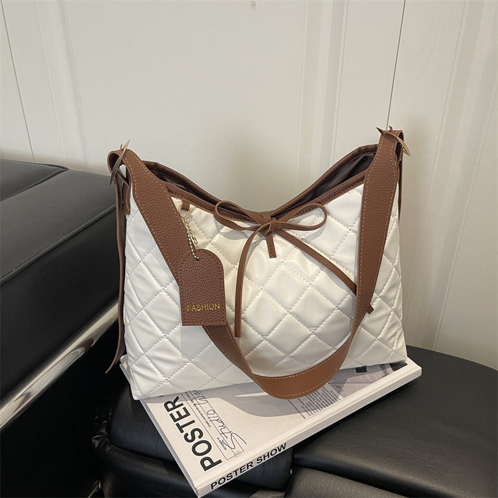 Quilted Leather Hobo Bag