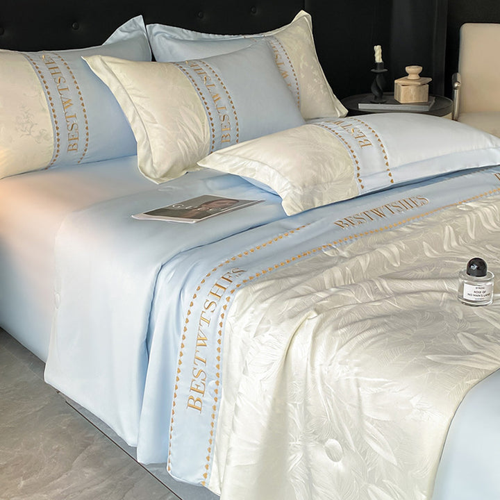 Satin Floral Patterned Bedding Set