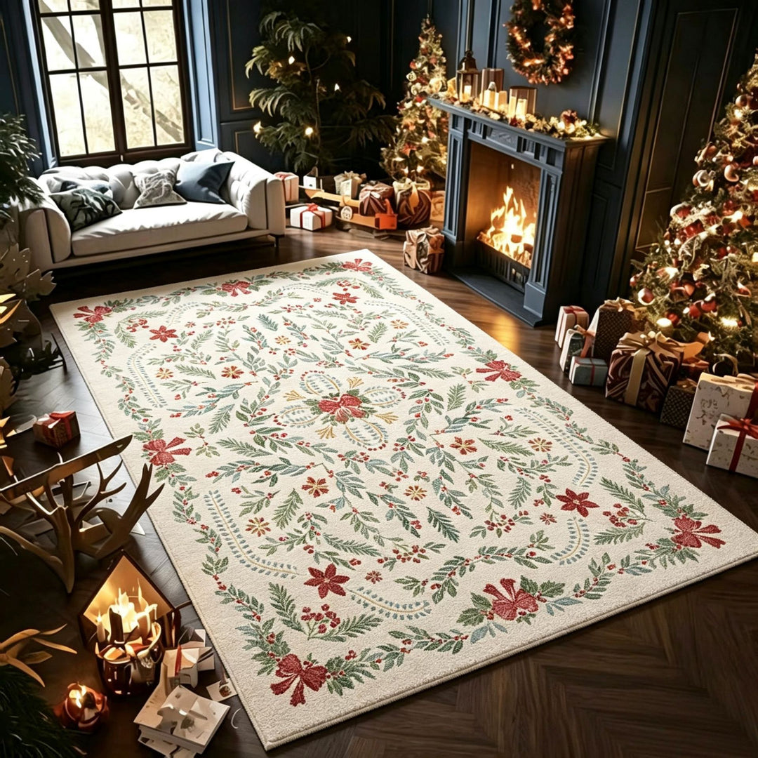 Cozy Winter-Themed Area Rug