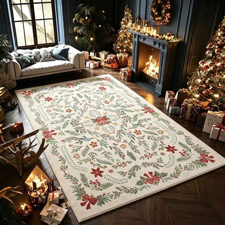 Cozy Winter-Themed Area Rug