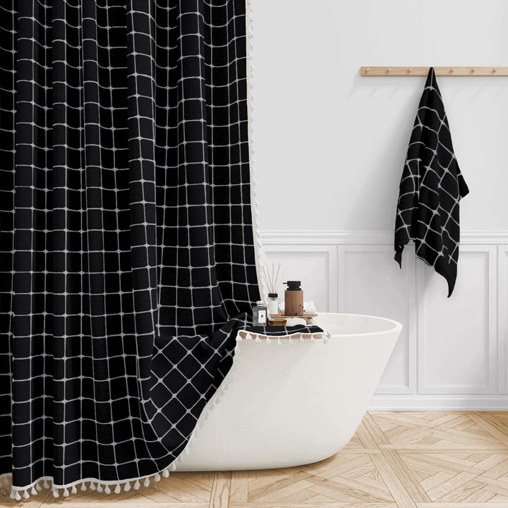 Premium Cotton Bathroom Shower Curtain Stornfield