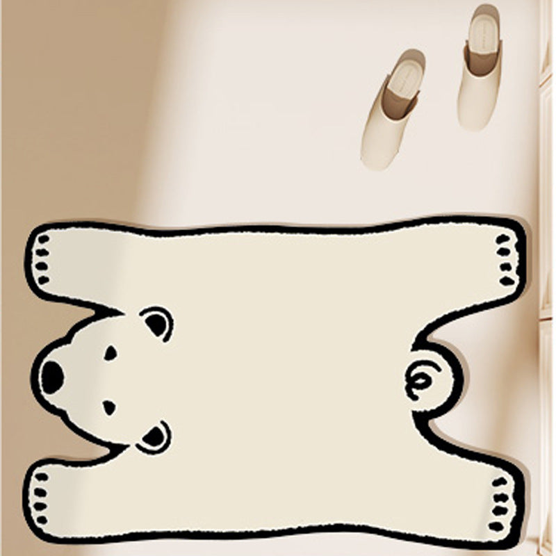 Playful Animal Design Bath Mat