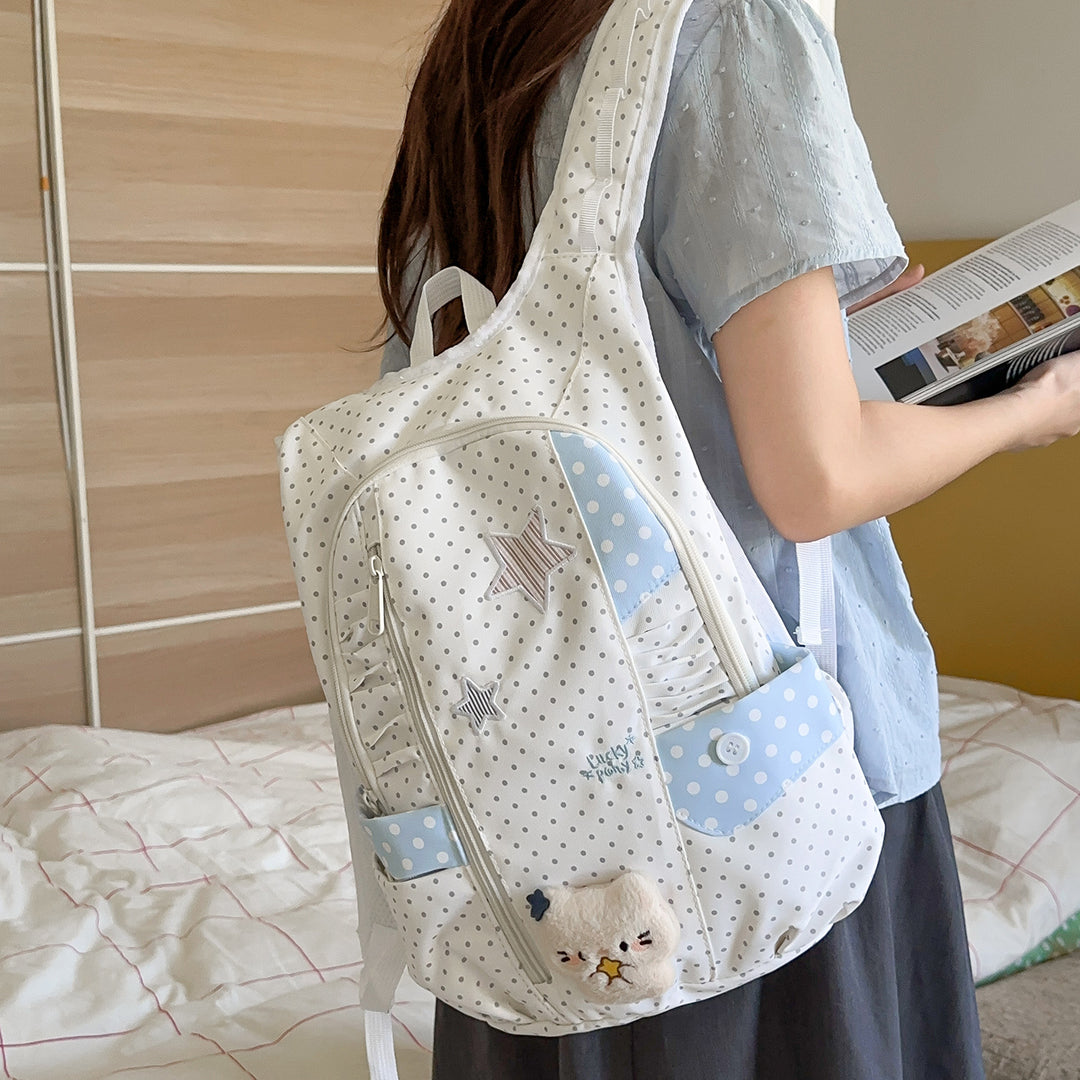 Fun Star-Embellished Casual Backpack Stornfield
