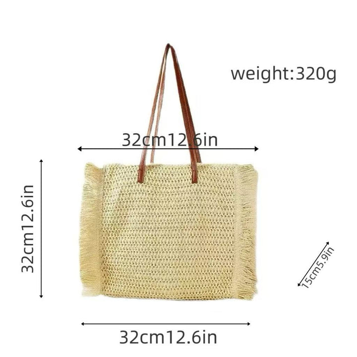 Elegant Raffia Shopping Bag Stornfield