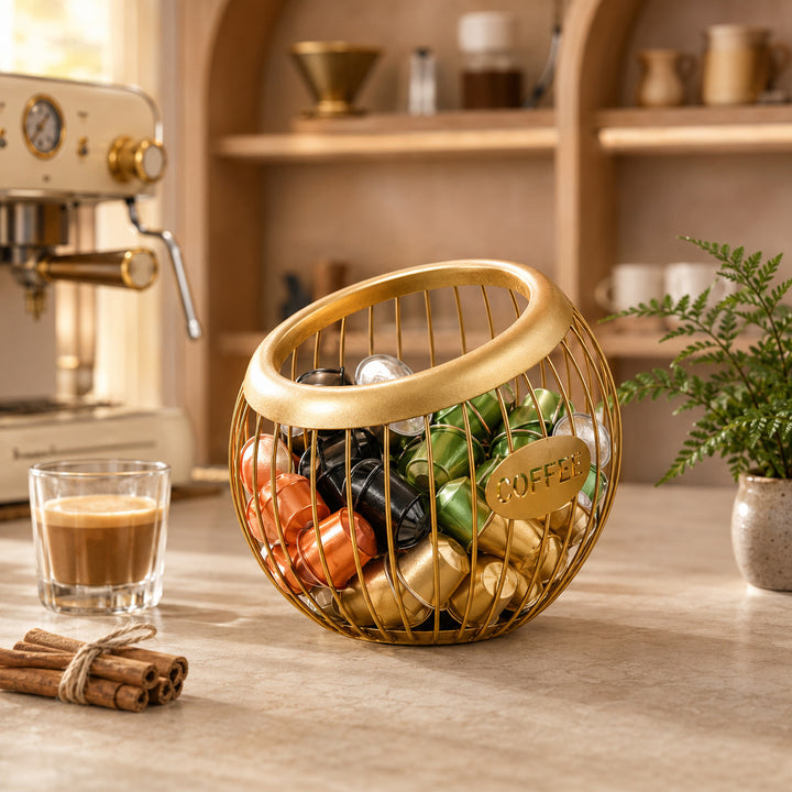 Stylish Wire Coffee Storage