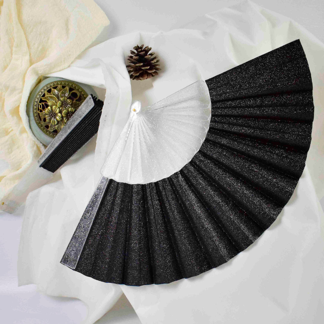 Women elegant glitter fan Stornfield