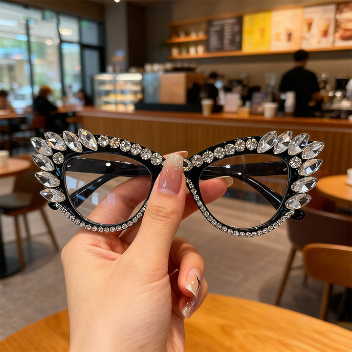 Luxury Cat-Eye Rhinestone Sunglasses Stornfield