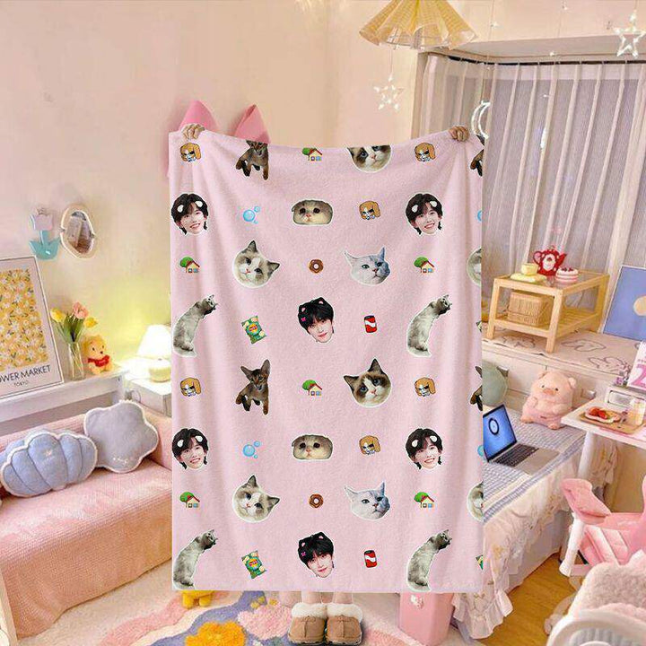 Playful Graphic Throw Blanket