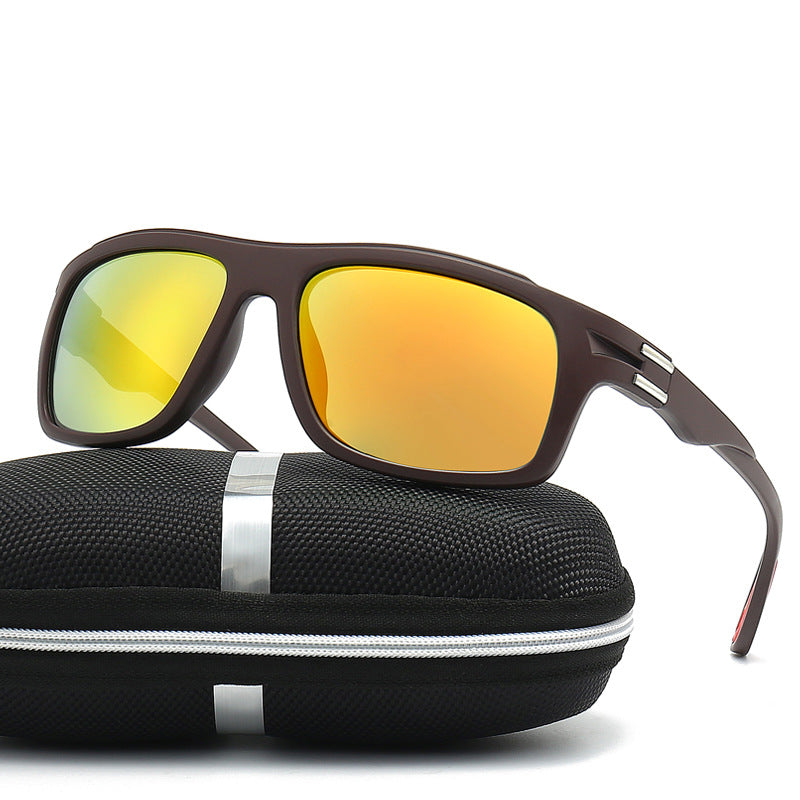 Men's sporty sunglasses with polarized lenses and shock-resistant frame Stornfield