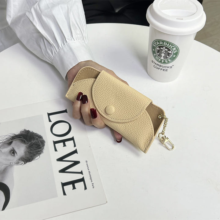 Textured Leather Zip Coin Purse Stornfield
