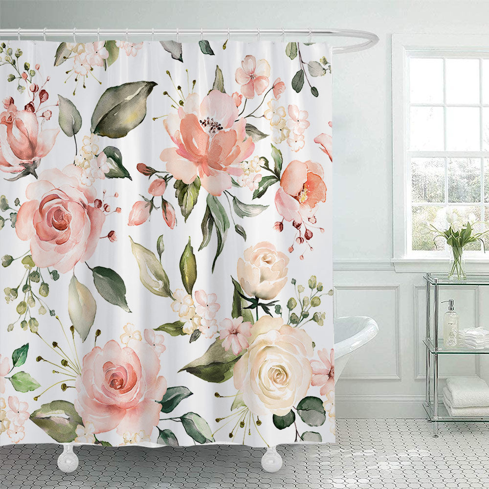 Floral Patterned Shower Curtain Stornfield