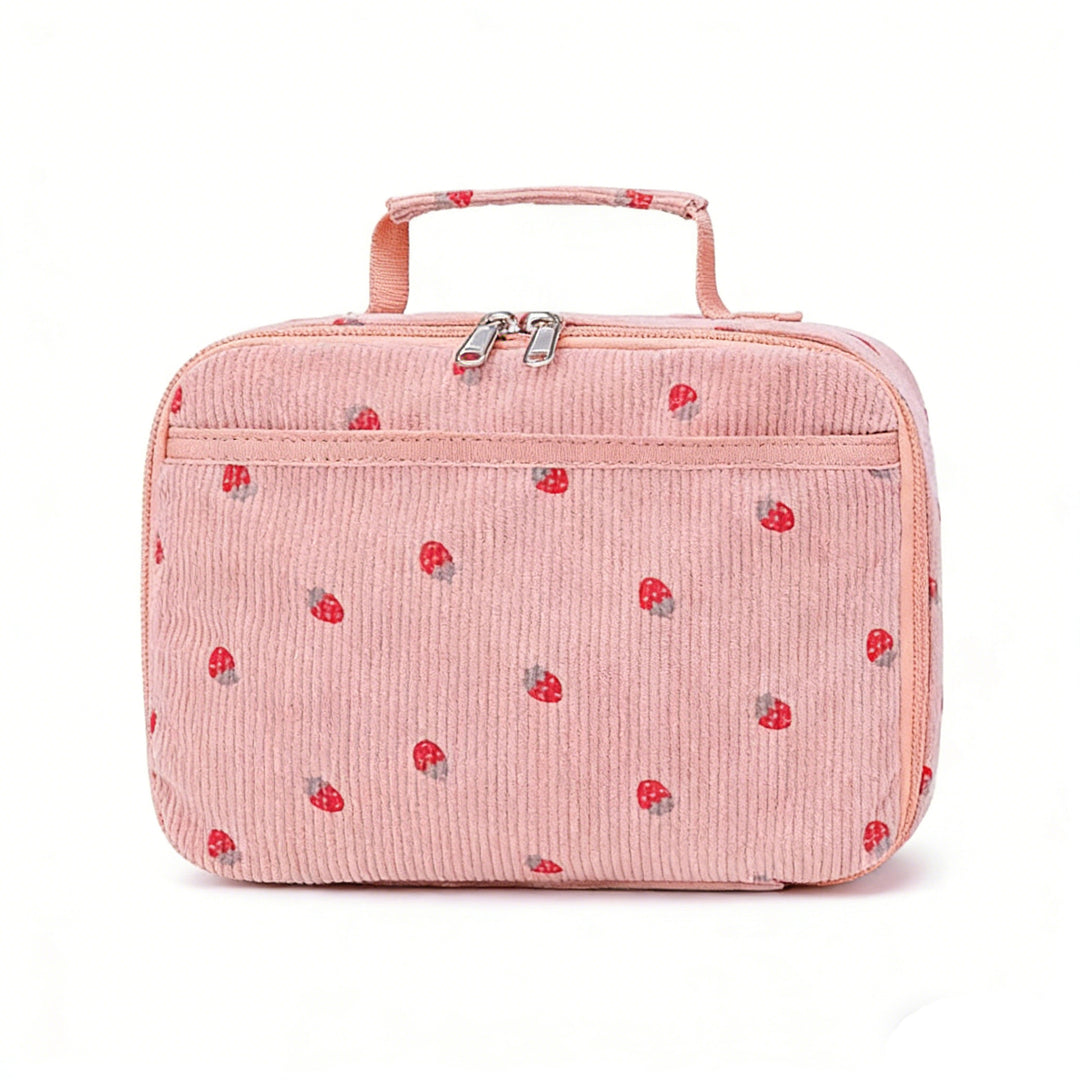 Strawberry Print Insulated Lunch Bag