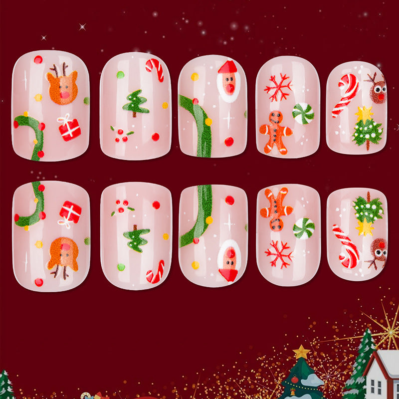 Festive Holiday-Themed Nail Art