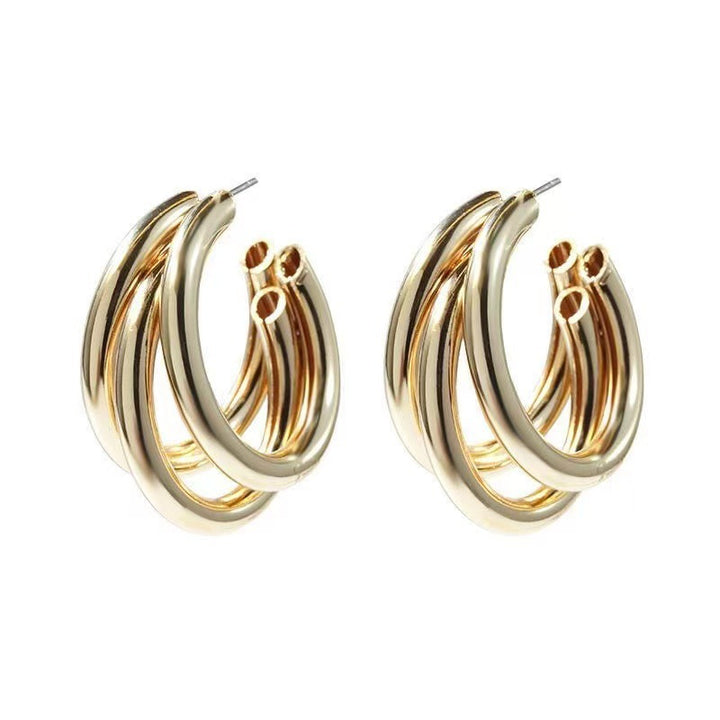 Fashionable Hoop Earrings Made of High-Quality, Polished Metal Stornfield