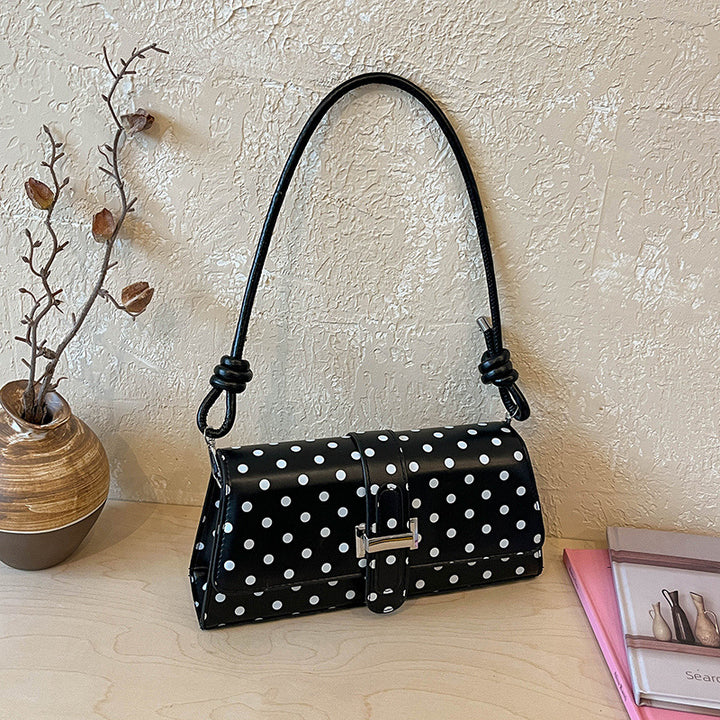 Polka Dot Structured Evening Handbag