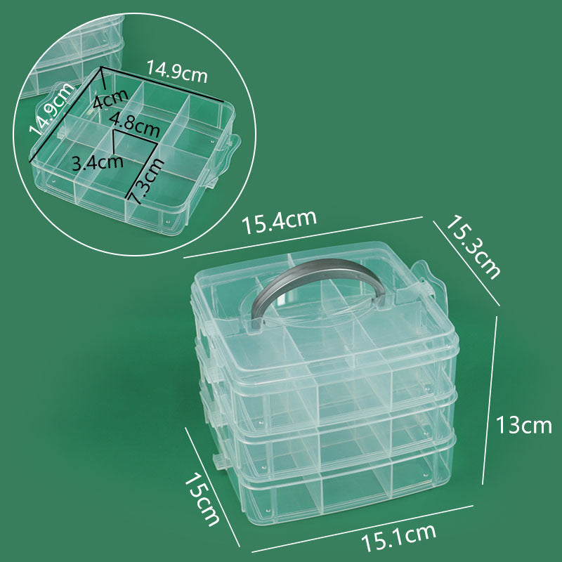 Multi-Compartment Durable Craft Storage Box Stornfield
