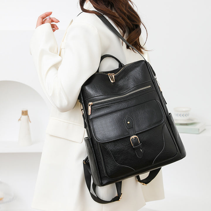 Versatile Leather Backpack Stornfield