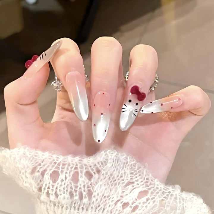 Artistic Character-Themed Press-On Nail Set Stornfield