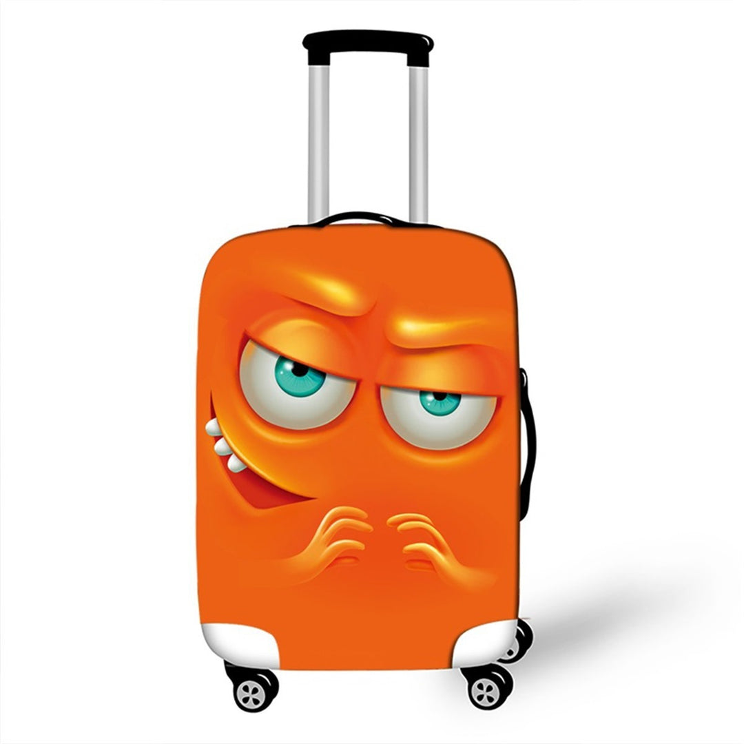 Unisex Hard-shell suitcase with funny cartoon face Stornfield
