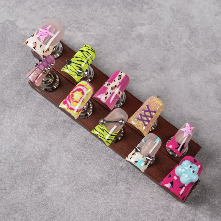 Creative 3D Press-On Nail Art Set