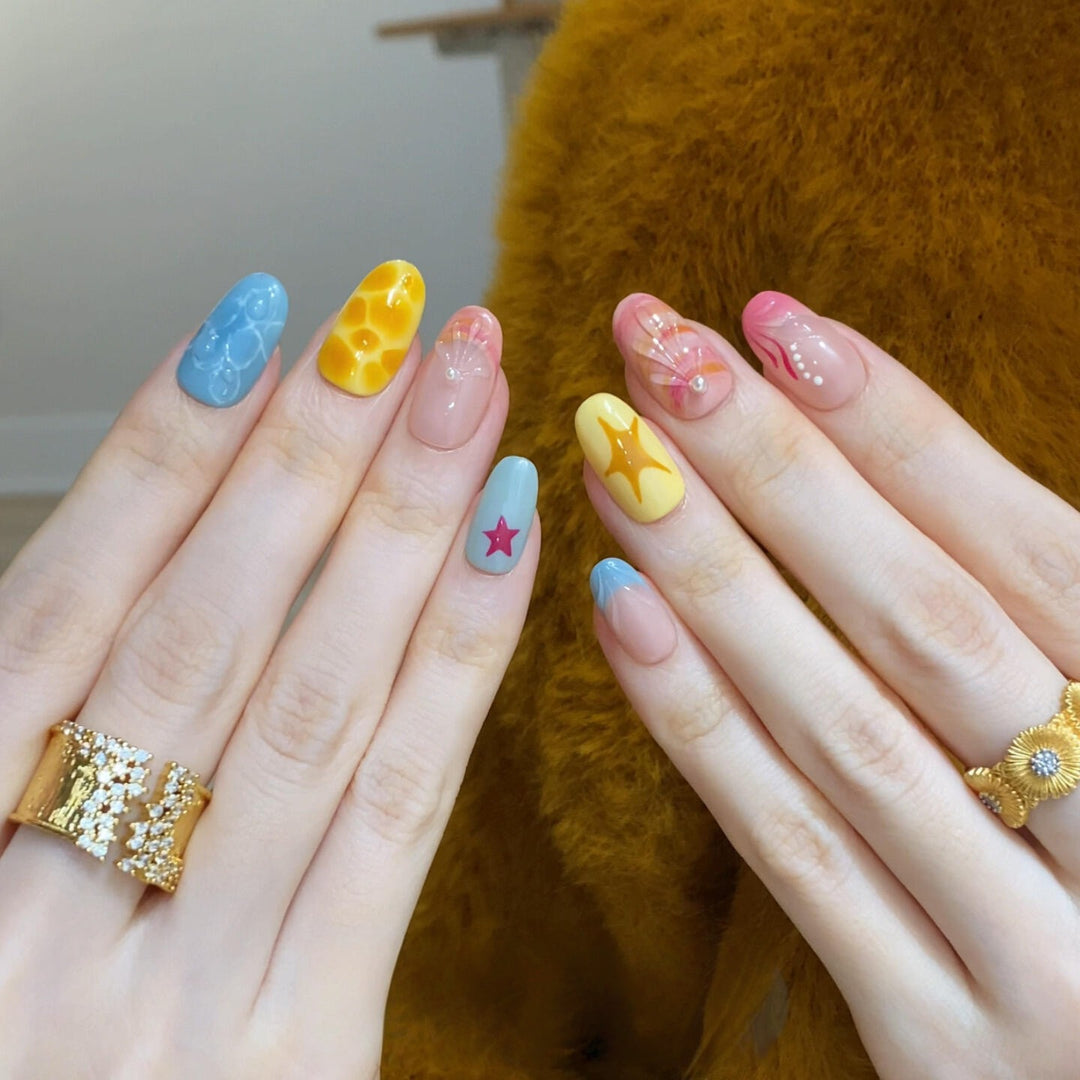 Creative Art Nails with Colorful Designs Stornfield
