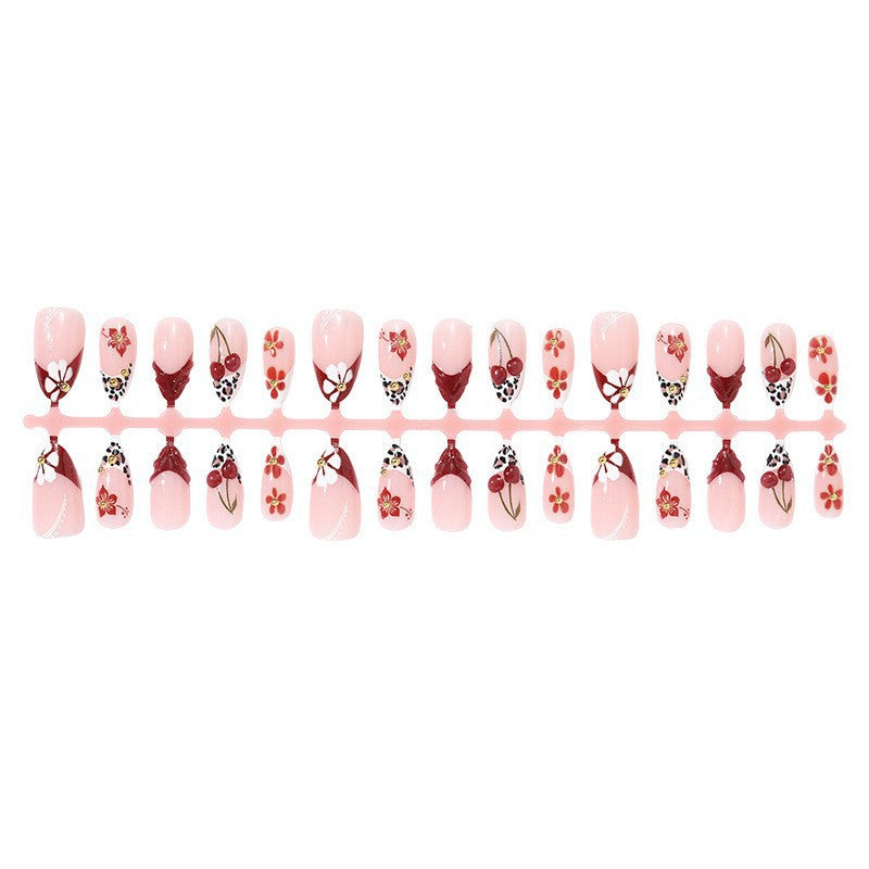 Artistic Floral Pattern Press-On Nails Stornfield