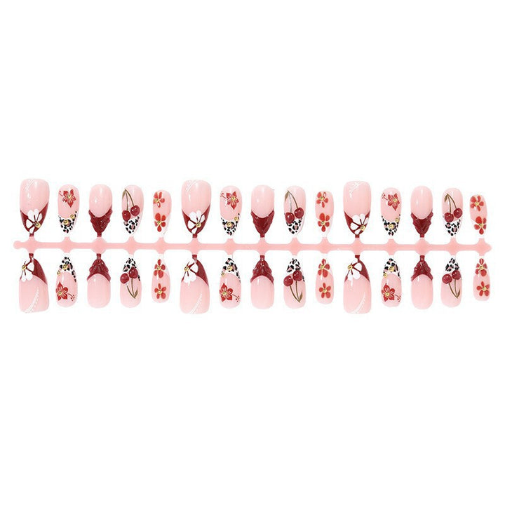 Artistic Floral Pattern Press-On Nails Stornfield