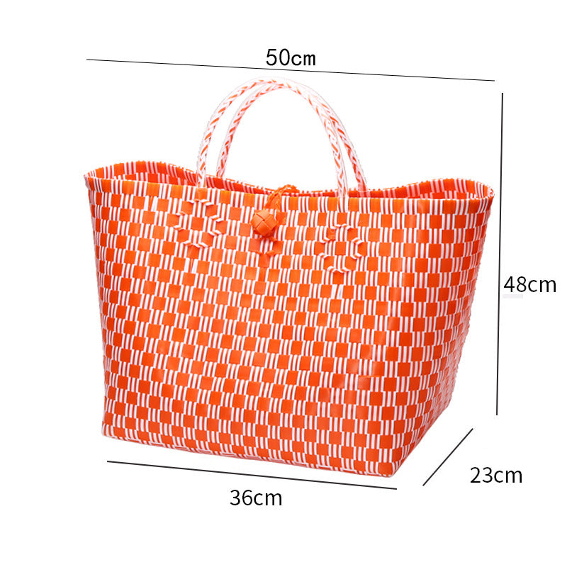 Large Capacity Woven Shopping Tote Stornfield