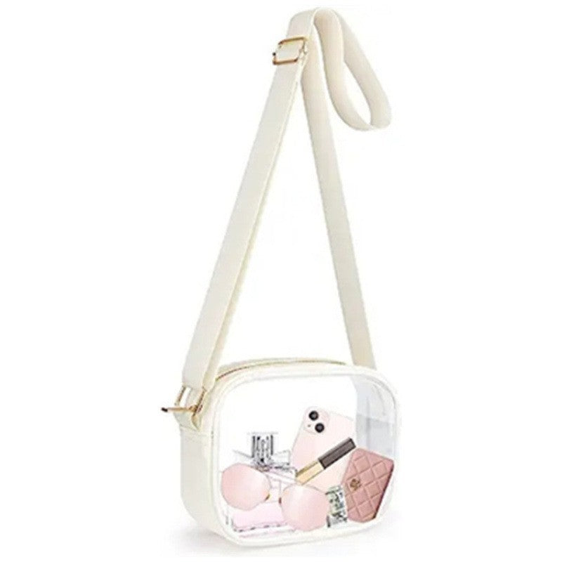 Practical shoulder bag with transparent inserts Stornfield
