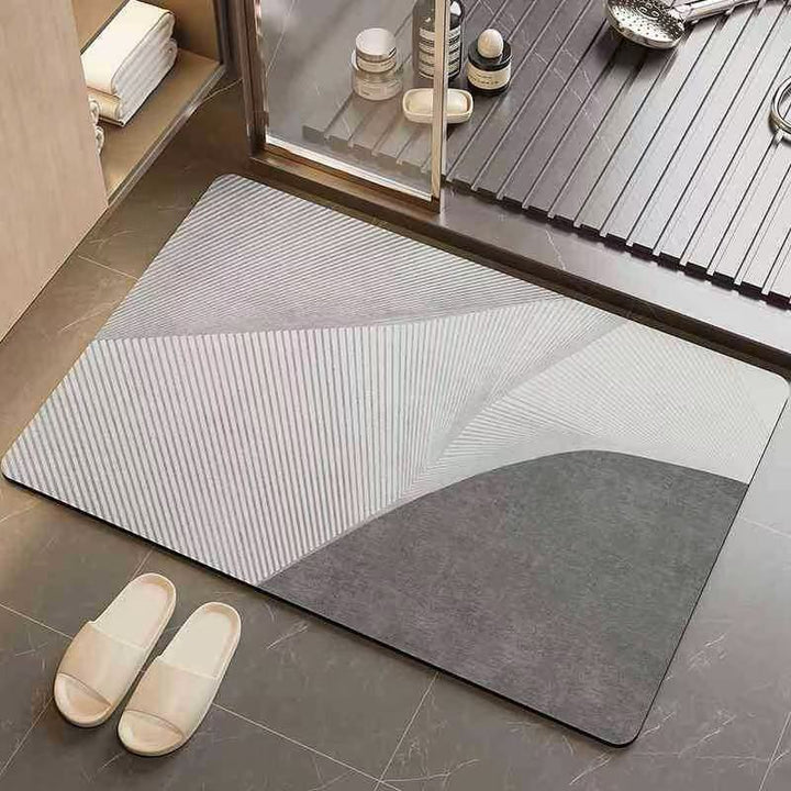 Geometric Pattern Bathroom Mat Stornfield