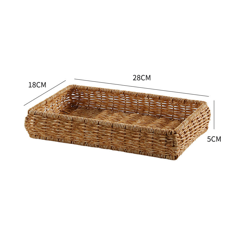 Handwoven Decorative Serving Tray Stornfield 1783754312