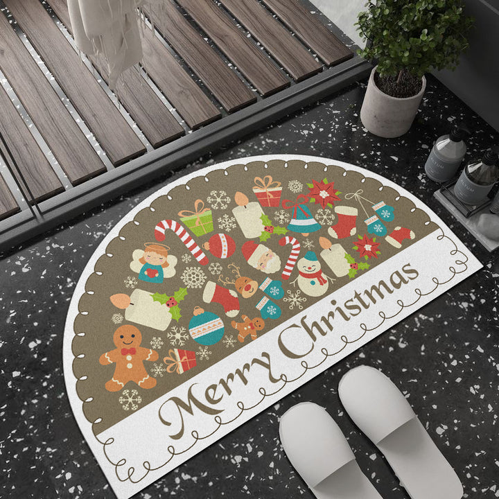 Playful Giraffe Themed Bath Mat