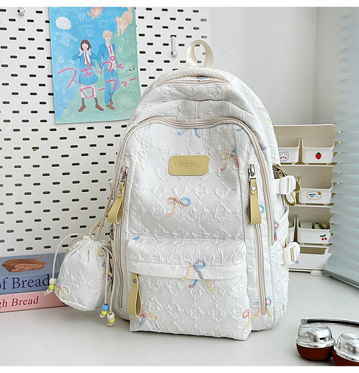 Stylish Quilted Multi-Pocket Backpack