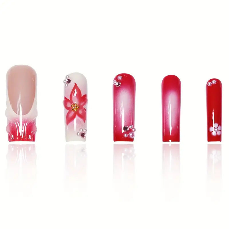 Floral Nail Art Extensions Stornfield