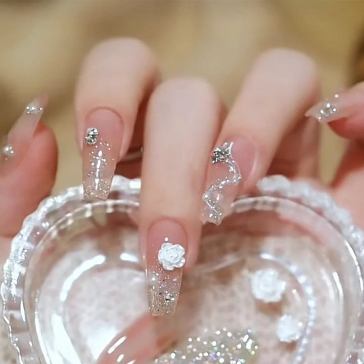 Artificial Art Fingernails with Pearl Design Stornfield
