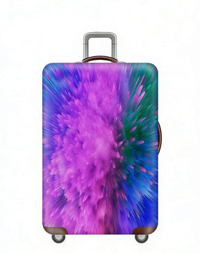 Women's stretchable suitcase cover with rabbit motif, tear-resistant stretch material and openings for handle and wheels Stornfield
