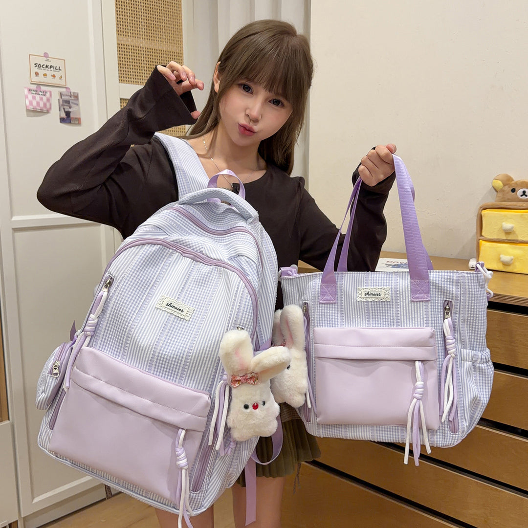 Multi-Functional Striped Backpack Stornfield