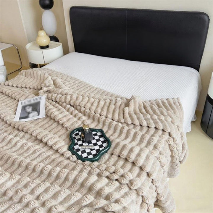 Women's Ultra-Soft Cuddly Blanket with Wave Structure Stornfield
