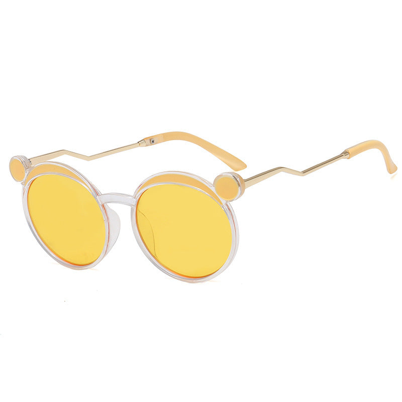 Women Fashion-Round Sunglasses with Innovative Frame and Colored Lenses Stornfield